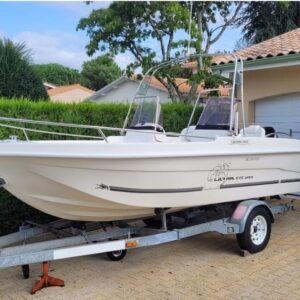 Ensemble ULTRA 5.15 m OPEN  Remorque et moteur 80 cv